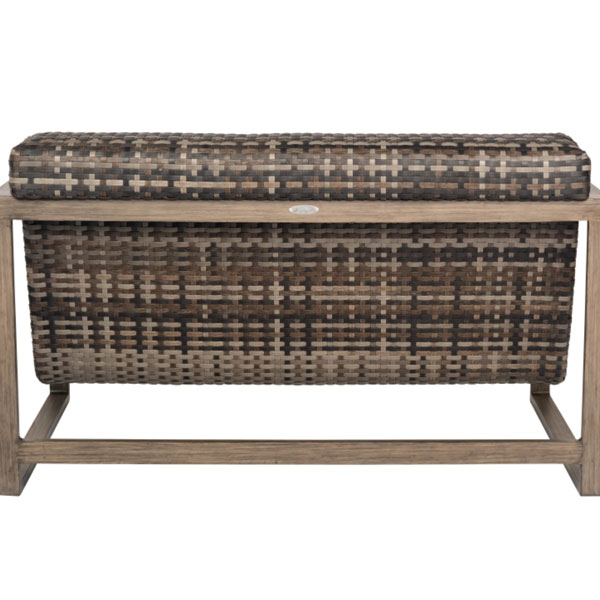 Reunion Wicker Calico Loveseat by Woodard - Image 3